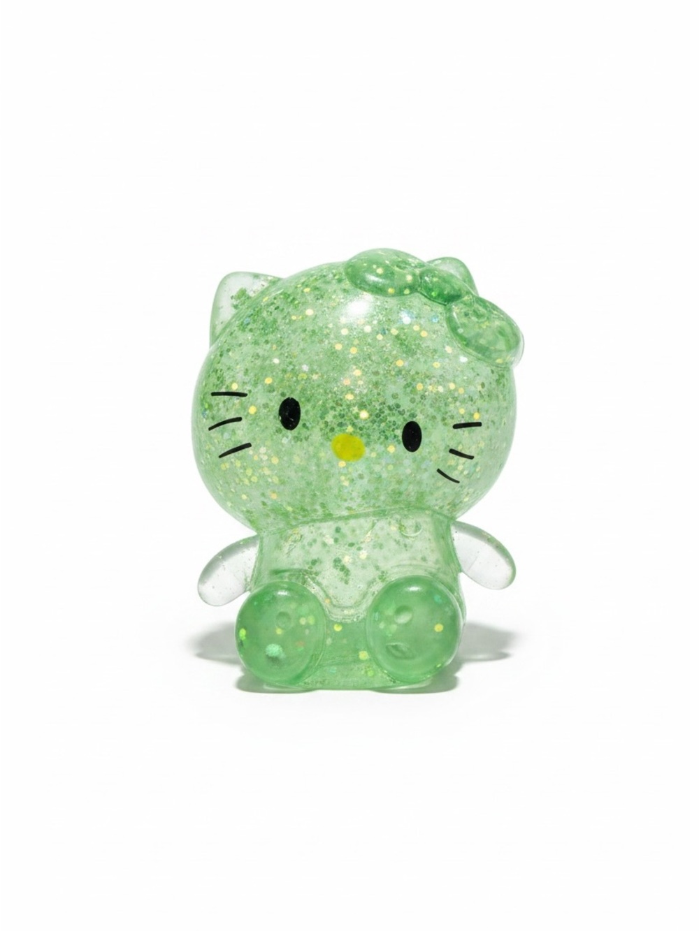 Hello Kitty Glitter Green Figurine - Hello Kitty Kids Toy